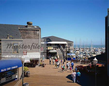 The First Blue Cookie Store in 1983 on Fistherman's Wharf in San Francisco