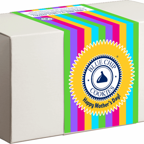 Colorful Mother's Day cookie box by Blue Chip Cookies